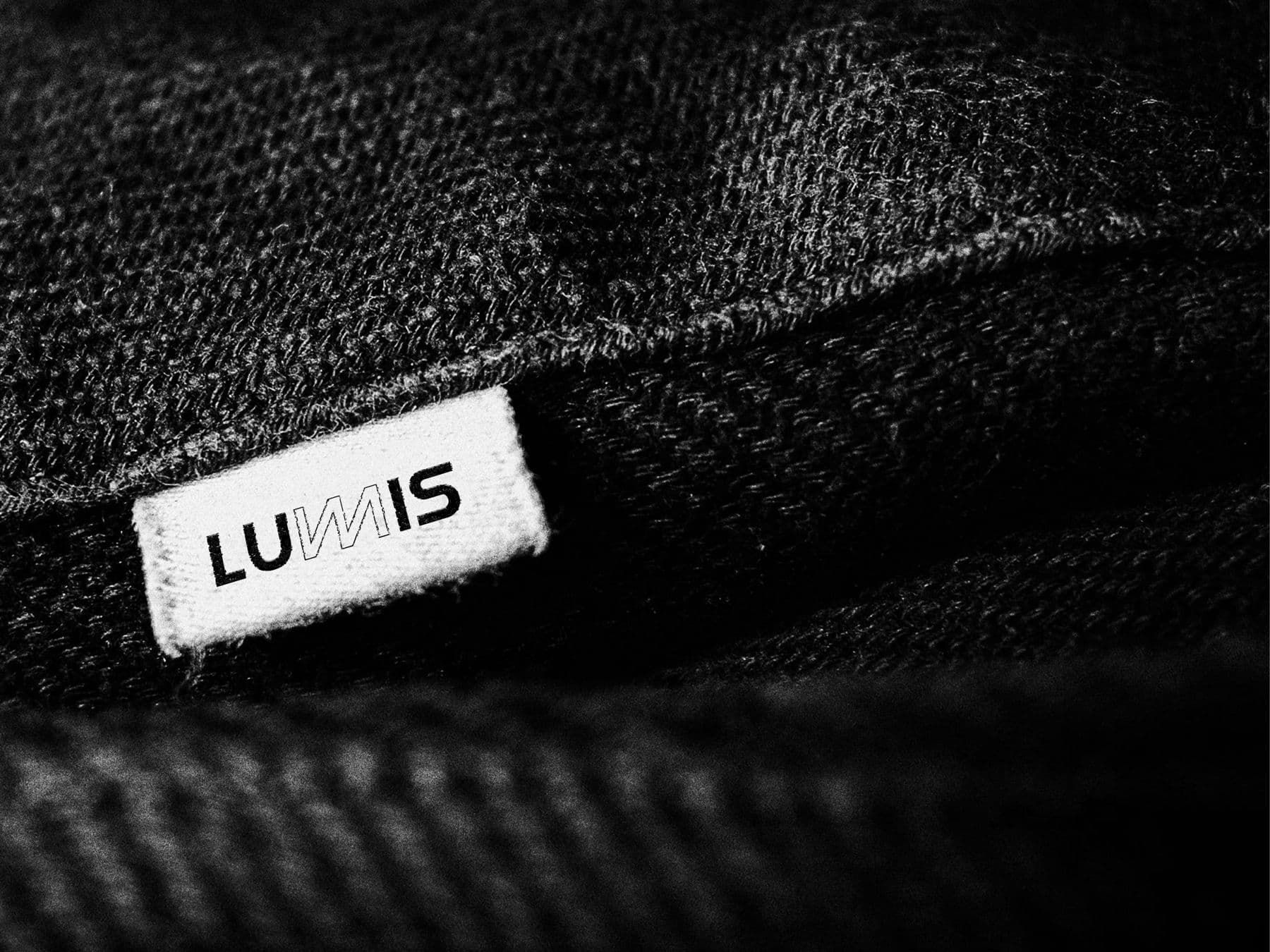 Denim Overshirt. Woven label on the inside yoke.