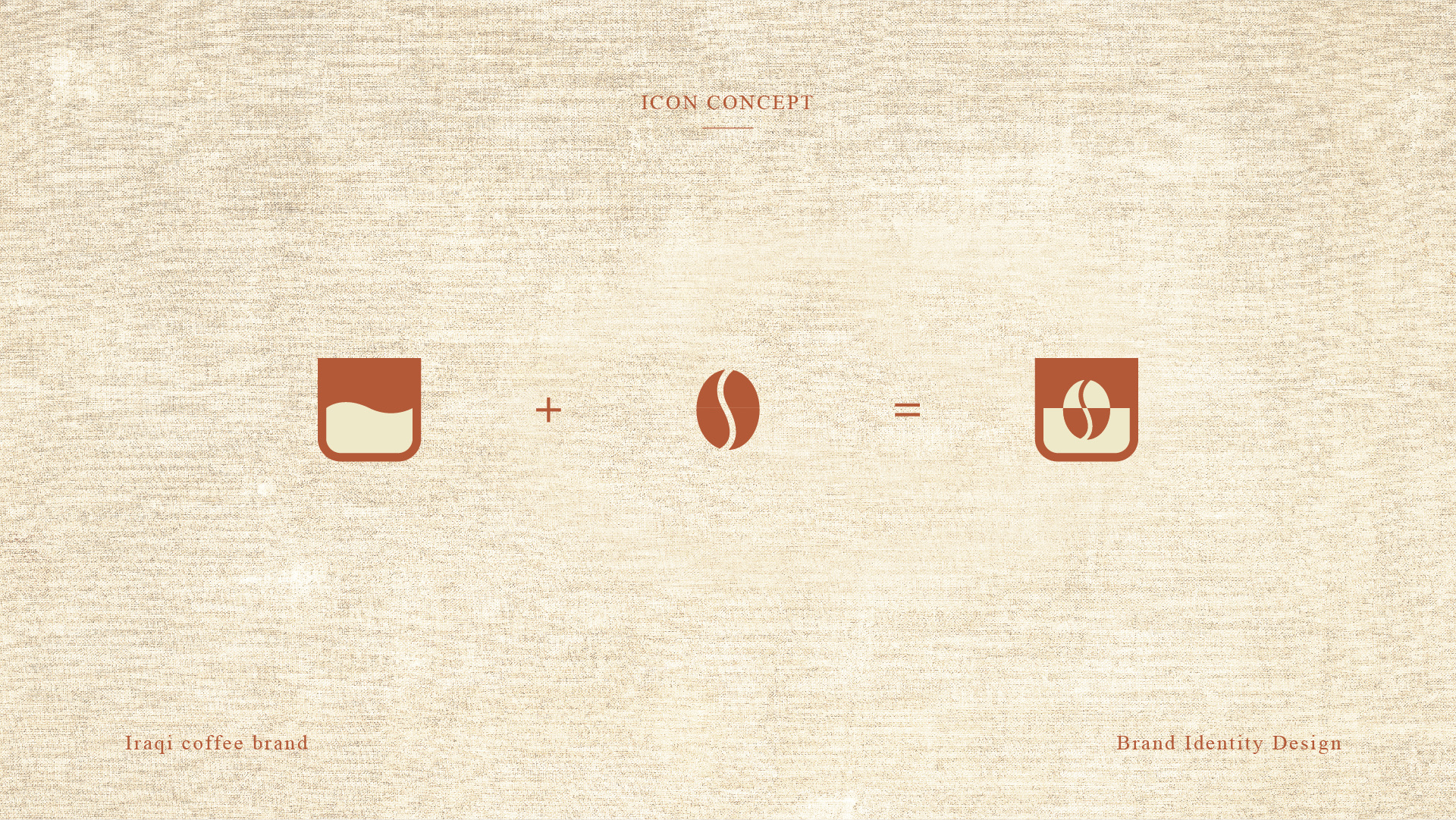 Icon concept: a cup plus a coffee bean equals the Barista Roasters icon