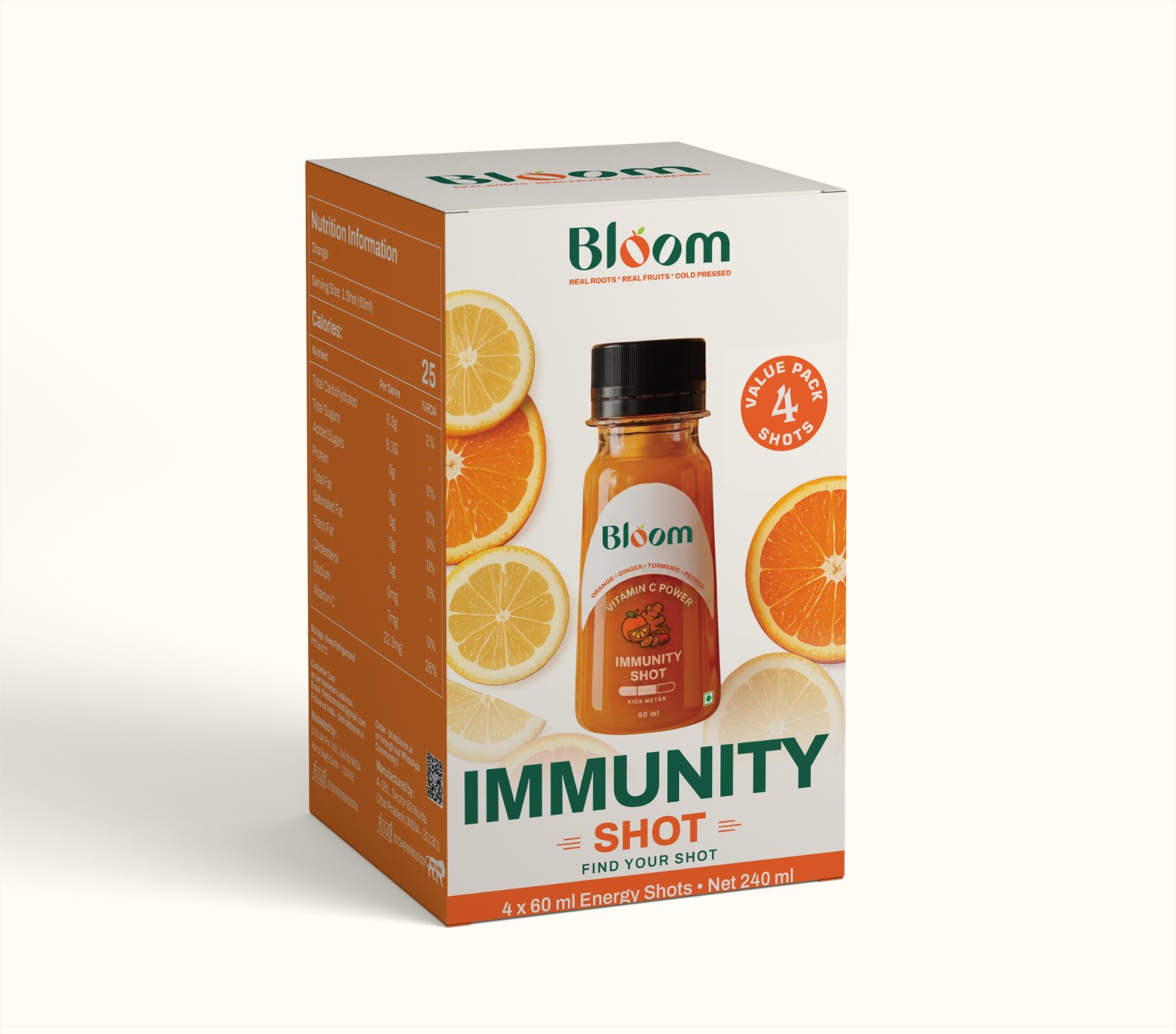 Orange Vitamin C Power box, front