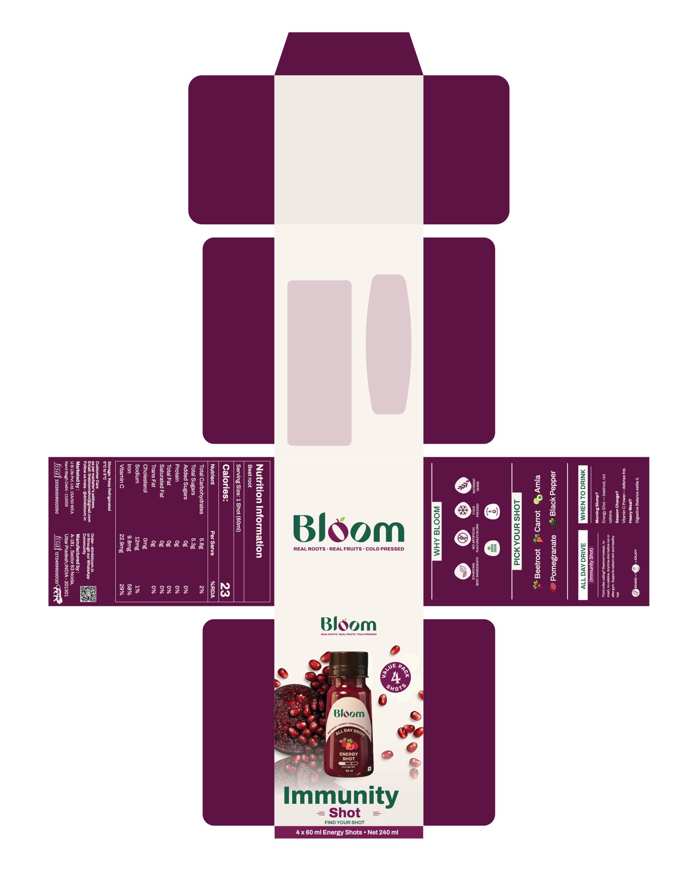 Plum box dieline