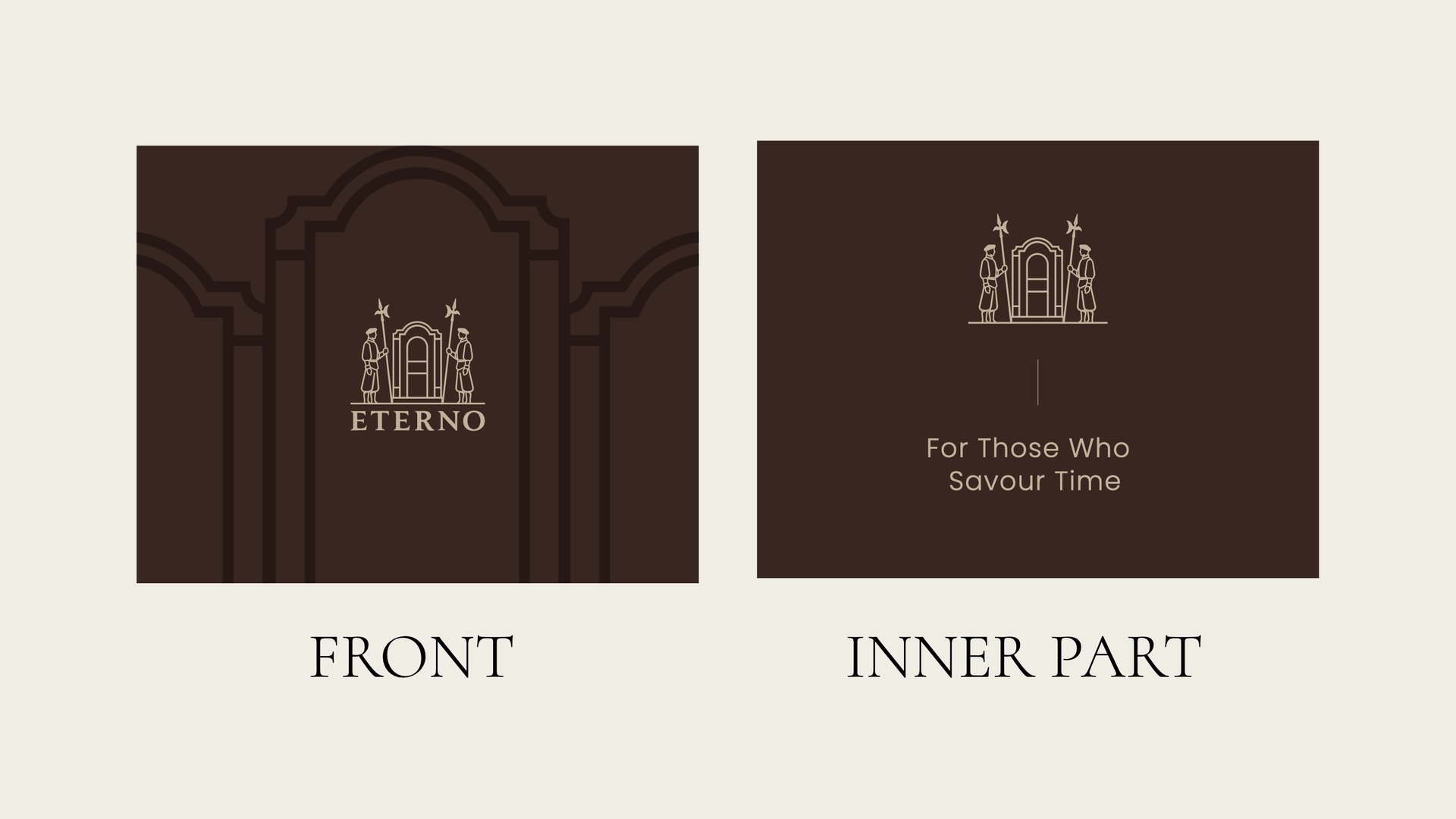 Flat artwork for the box lid and the inner flap