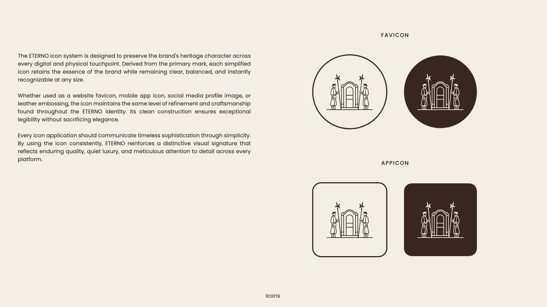 Round and square icons for favicon and app use