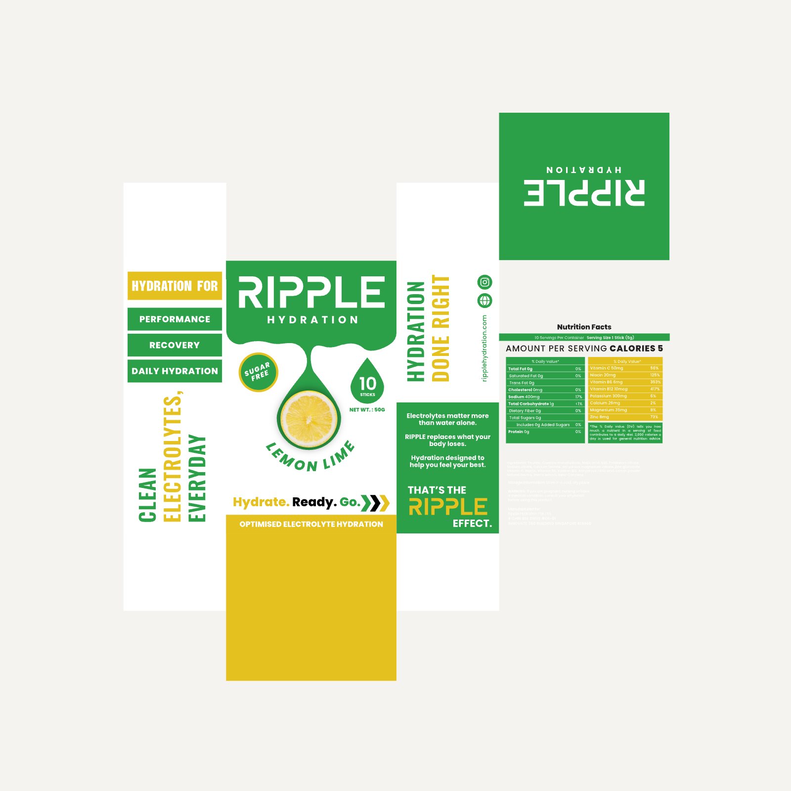 Lemon Lime box dieline
