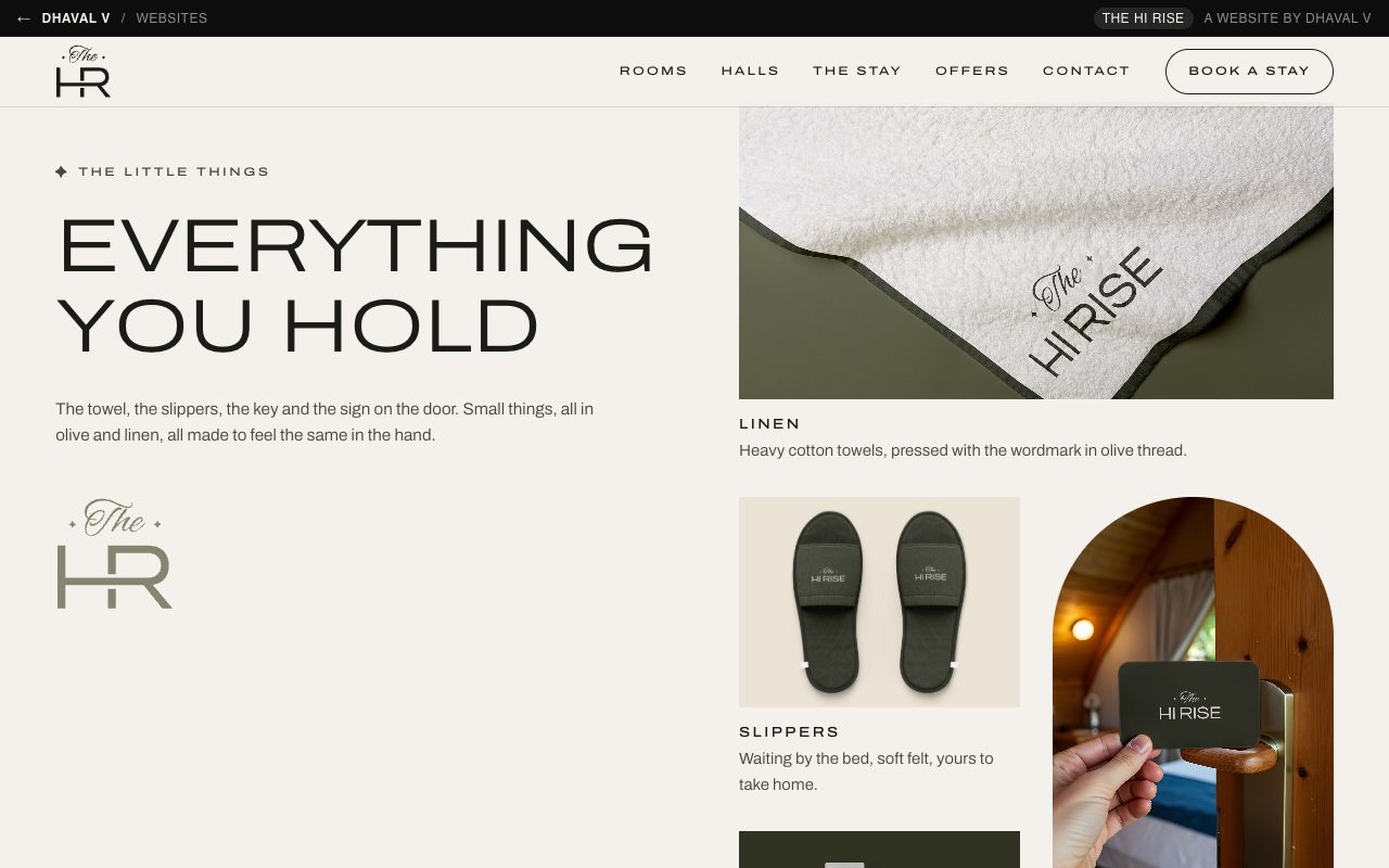 The Hi Rise website by Dhaval V, screen 5